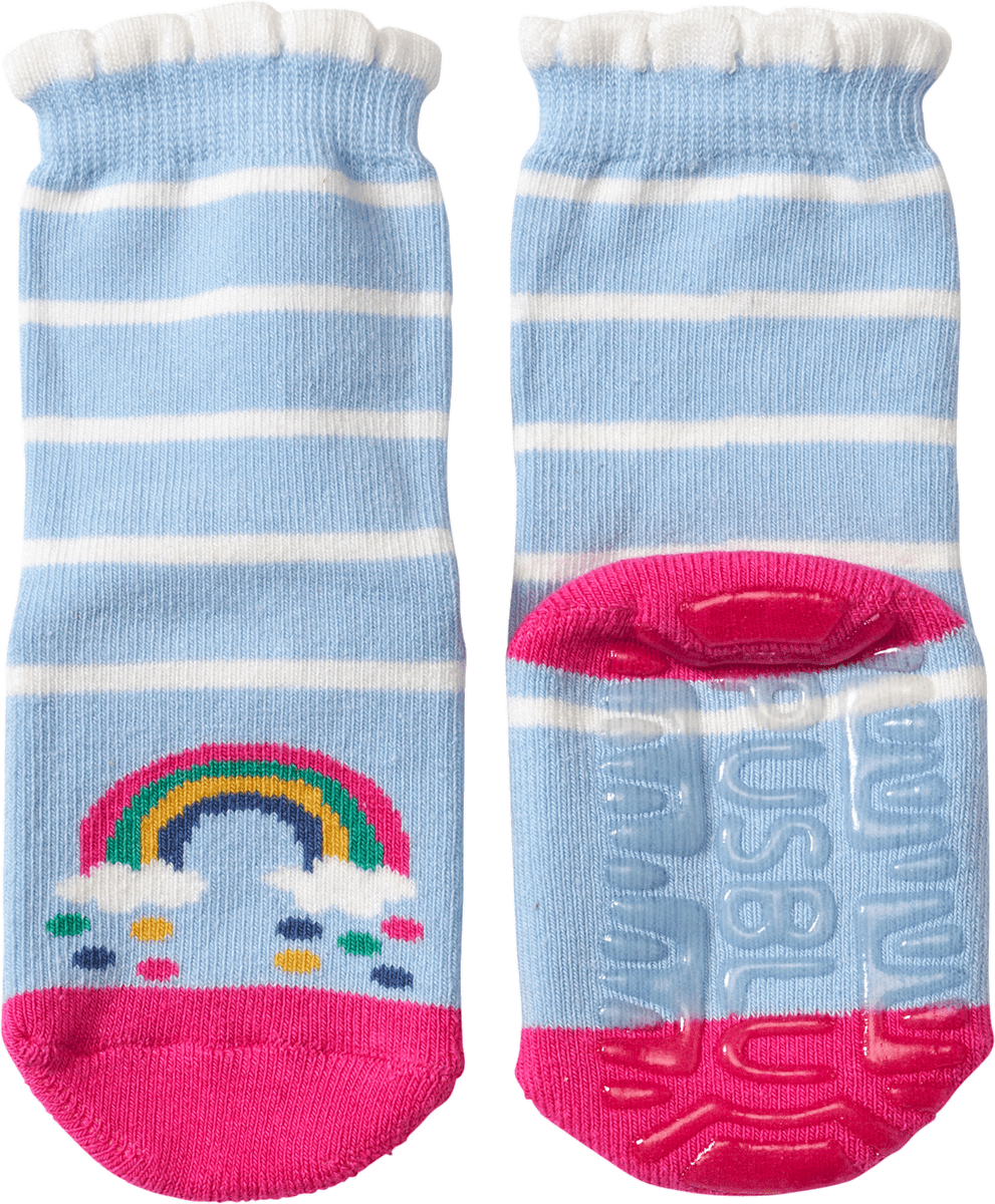PUSBLU Stoppersocken Mit Regenbogen Motiv Blau Gr 21 22 1 St 