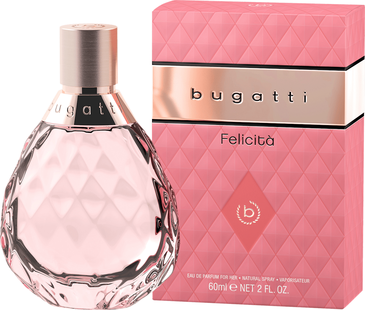 bugatti Eau de Parfum Felicità Rosa for her, 60 ml dm Dauerpreis ...