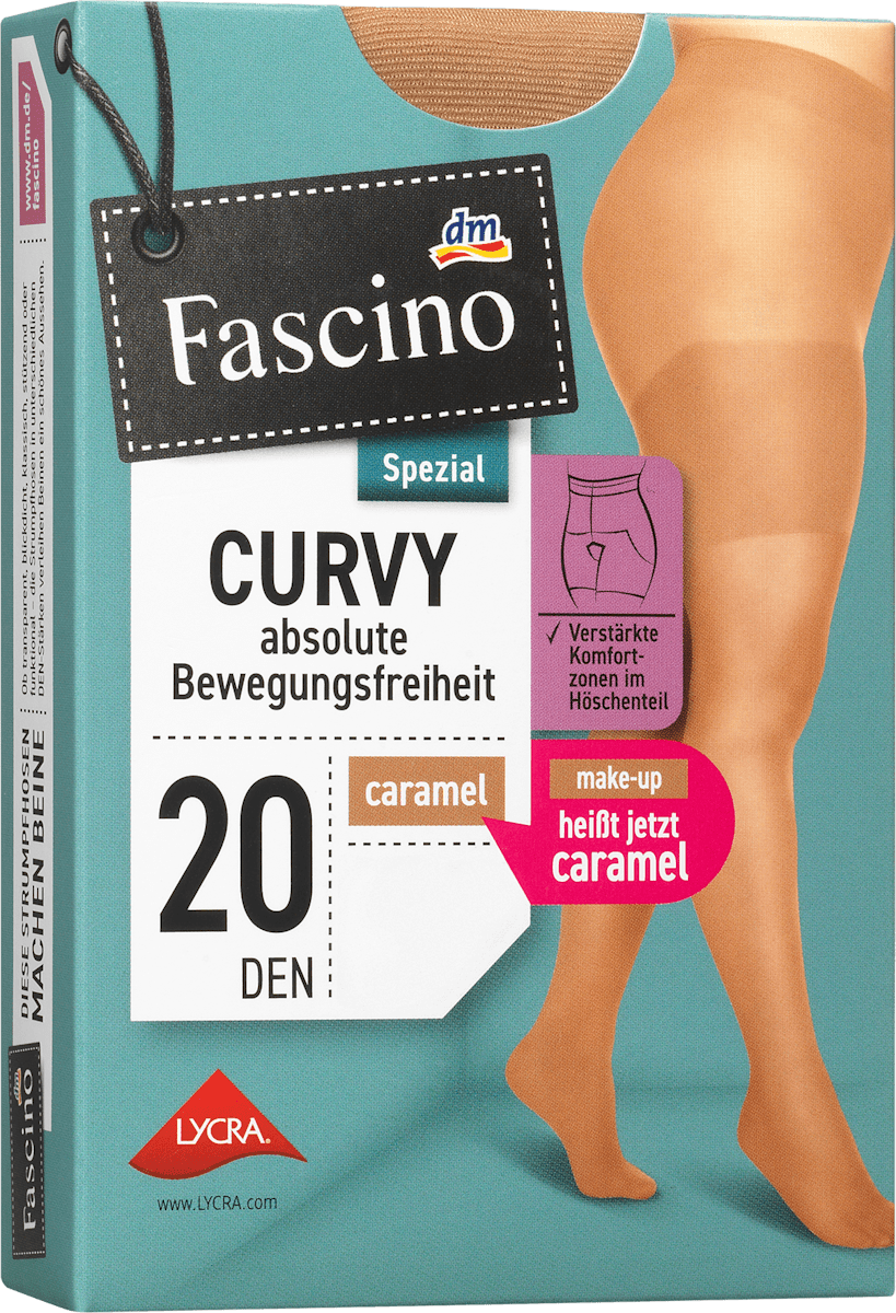 Strumpfhose Curvy caramel Gr. 50/52, 20 DEN, 1 St