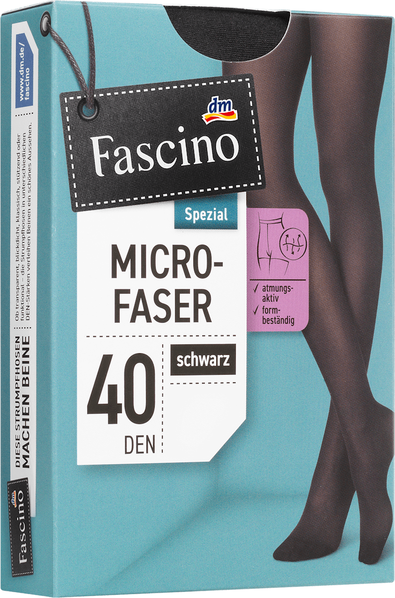 Strumpfhose mit Microfaser schwarz Gr. 38/40, 40 DEN, 1 St