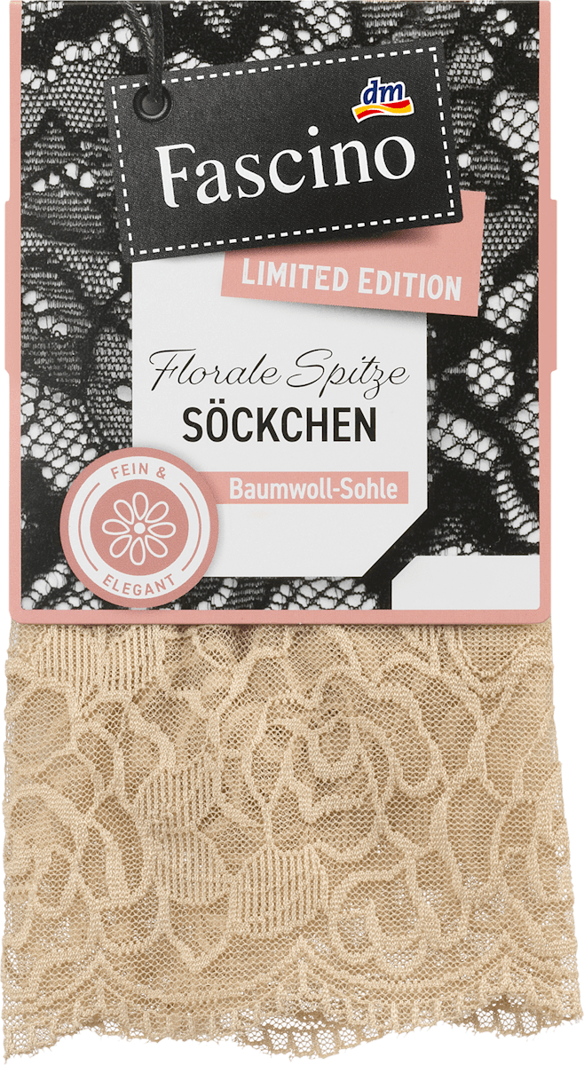 Fascino Socken mit Spitze braun Gr. 35-38, 1 St dauerhaft günstig  