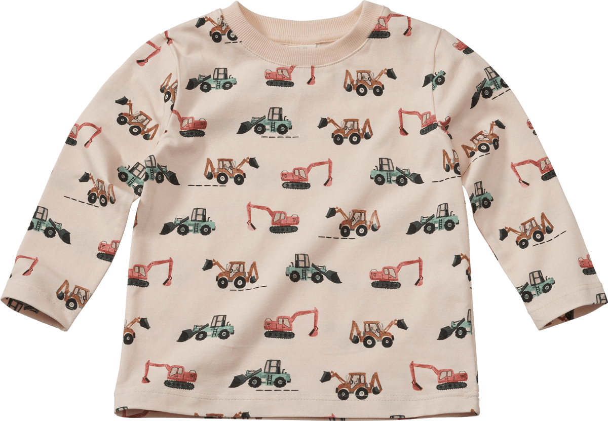 ALANA Langarmshirt Pro Climate mit Fahrzeug-Muster, beige, Gr. 122