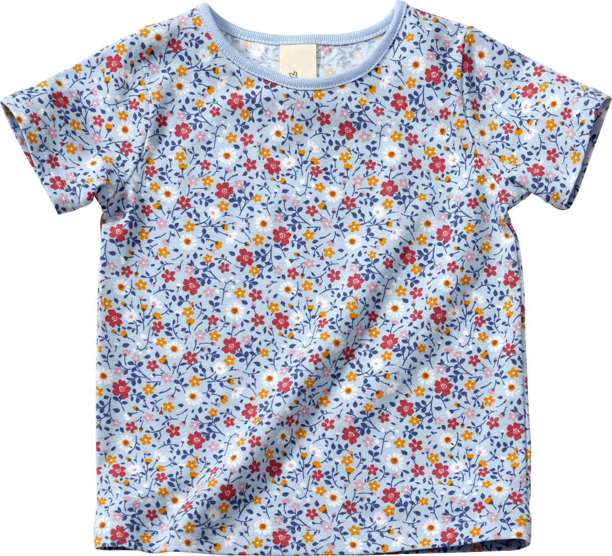 ALANA T-Shirt Pro Climate mit Blumen-Muster, blau, Gr. 92, 1 St 