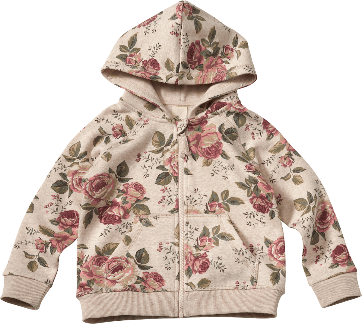 ALANA Sweatjacke mit Rosen-Muster, beige, Gr. 98, 1 St dauerhaft