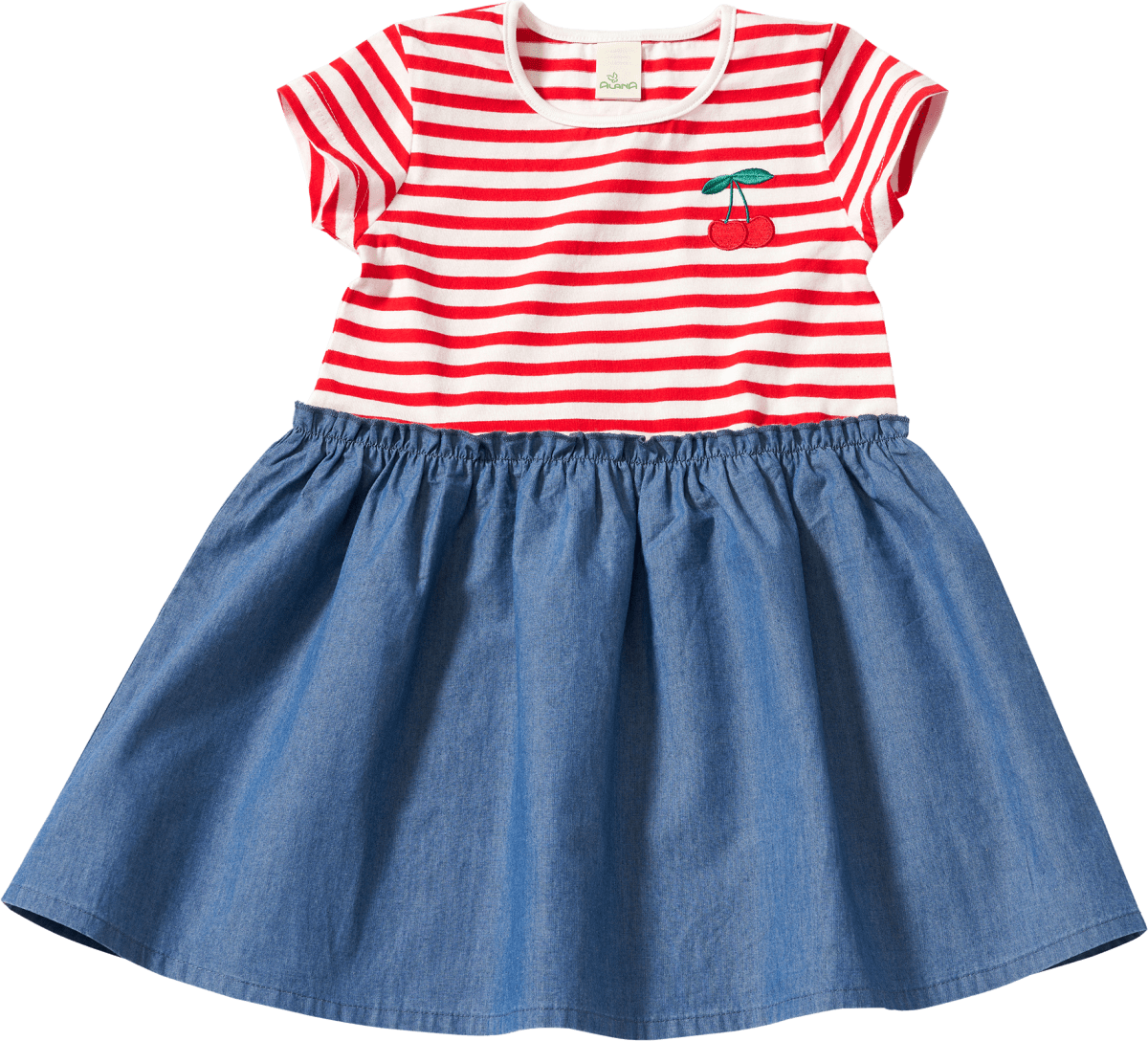 ALANA Kleid mit Maritim-Design, rot, Gr. 122, 1 St dauerhaft 