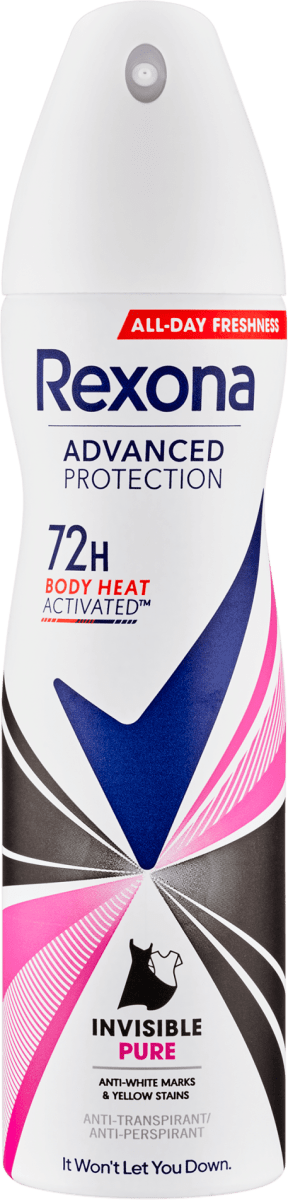 Rexona antiperspirant sprej Invisible Pure, 150 ml | dm.cz