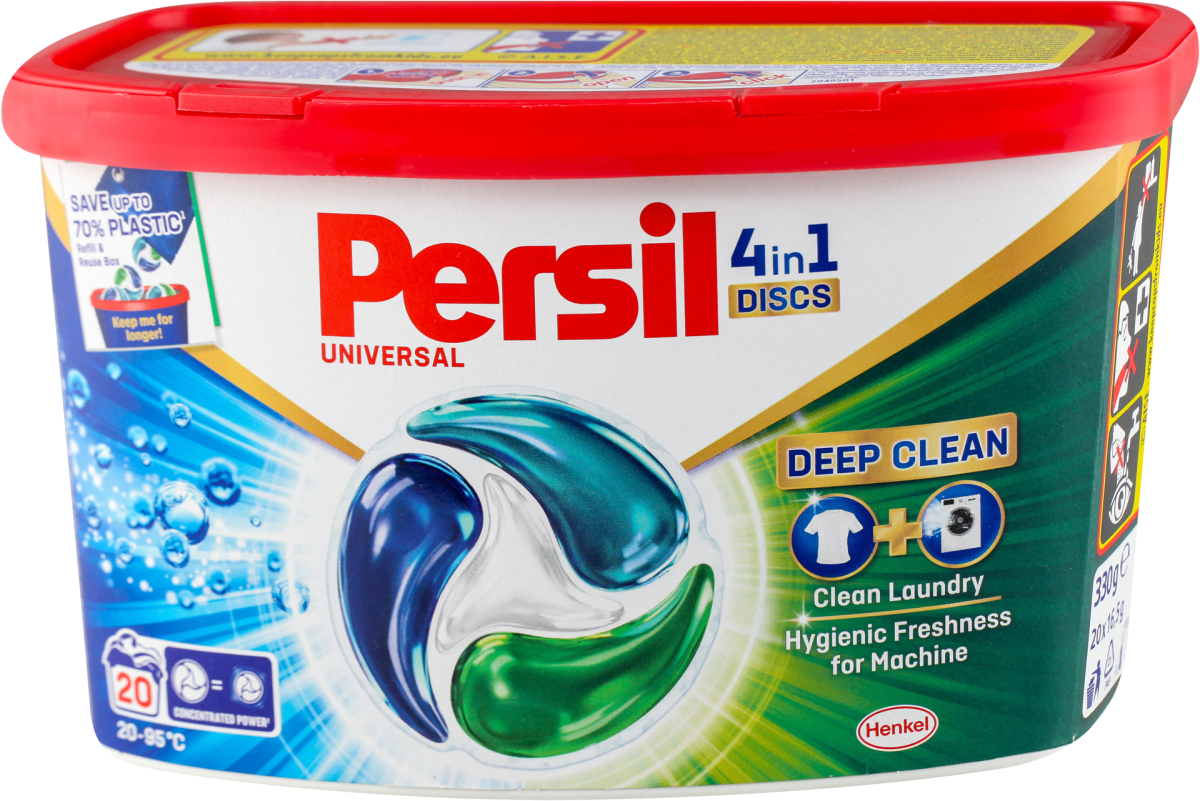 Capsule Lessive Persil 4 Disques Color 4 En 1 (42 Lavages) - Lessive Couleur Avec Lessive Skip