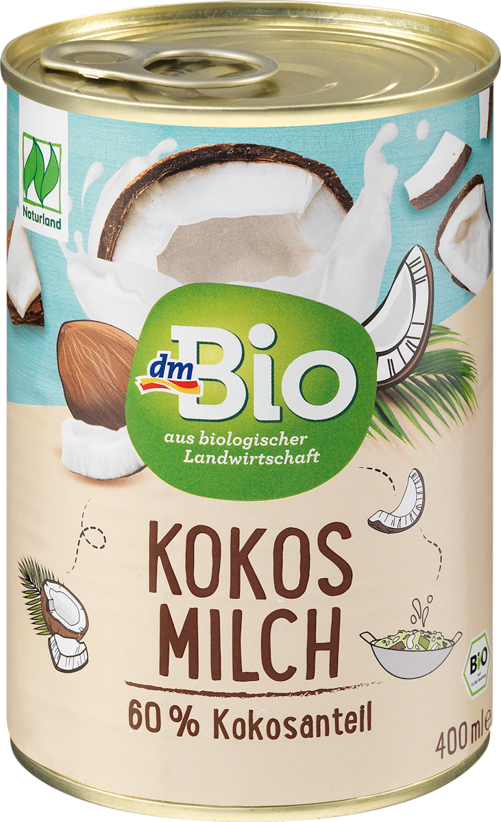 dmBio Био кокосово мляко, 400 ml Пазарувайте трайно изгодно онлайн | dm ...