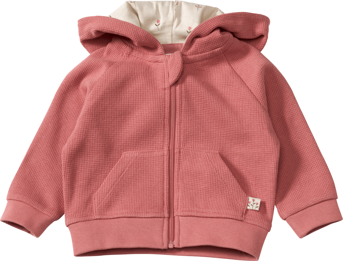 ALANA Jacke mit Waffel-Struktur & Kapuze, rosa, Gr. 68, 1 St  