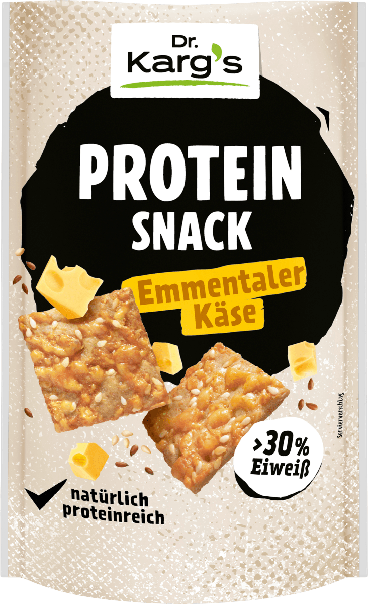 Dr. Karg's Cracker Protein Snack Emmentaler Käse, 85 g dm.at