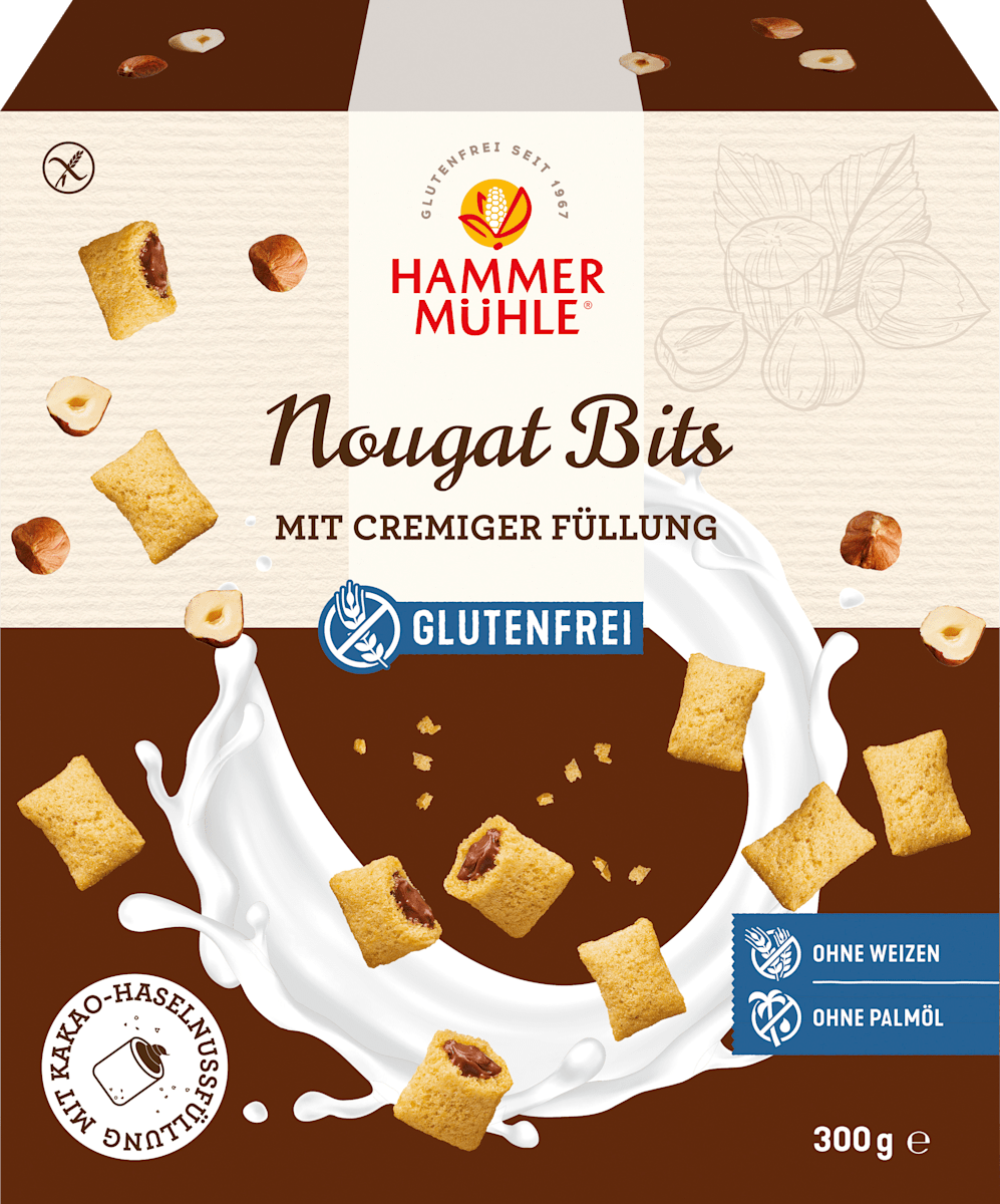 Hammermühle Nougat Bits, glutenfrei, 300 g dauerhaft günstig 