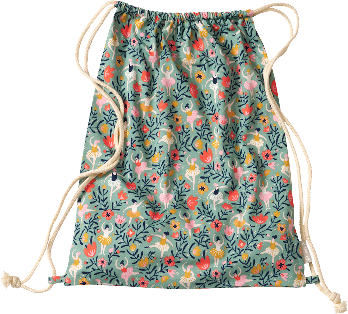 ALANA Turnbeutel mit Blumen Ballerina Muster grun ca. 32 x 40cm 1 St dauerhaft gunstig online kaufen dm