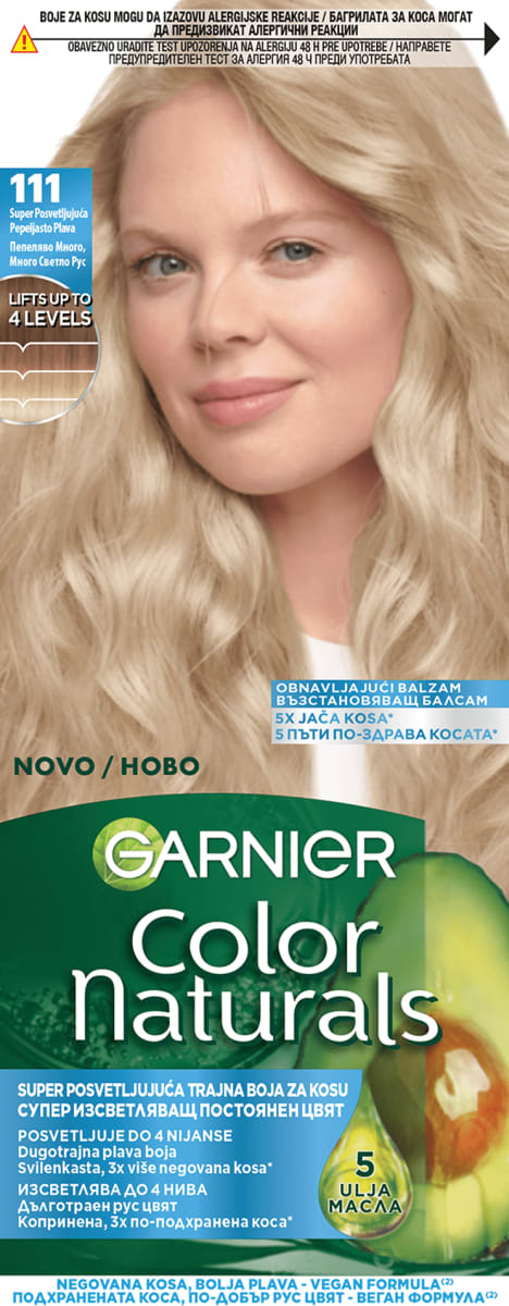 GARNIER Color naturals Крем-боя за коса Nr.111 Пепеляво светло рус, 1 ...