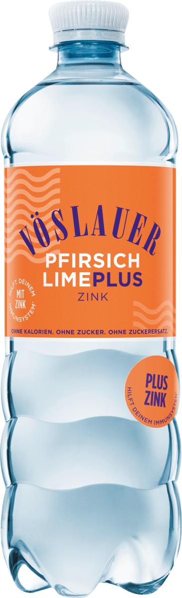 Vöslauer Erfrischungsgetränk, Pfirsich Lime Plus Zink, 0,75 l  
