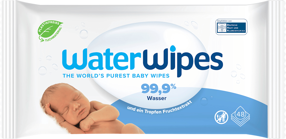 WaterWipes Feuchttücher, 48 St dauerhaft günstig online kaufen dm.de