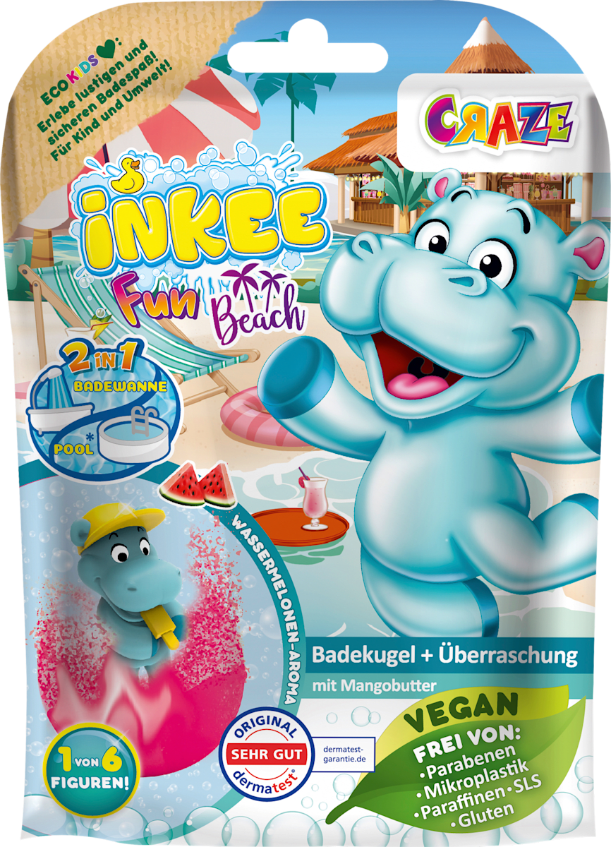 INKEE Kinder Badezusatz Badebombe Fun Beach, 1 St dauerhaft günstig ...