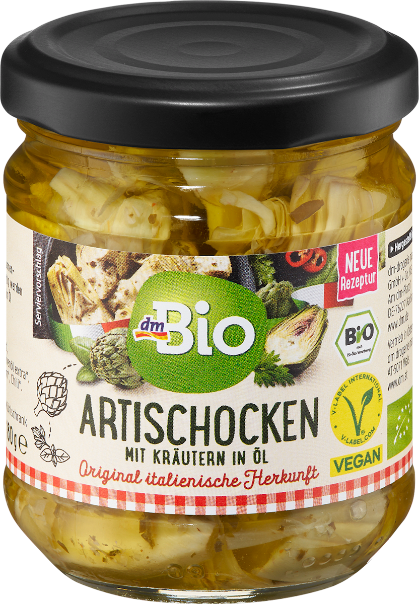 dmBio Artischocken, mit Kräutern in Öl, 180 g dauerhaft günstig online ...