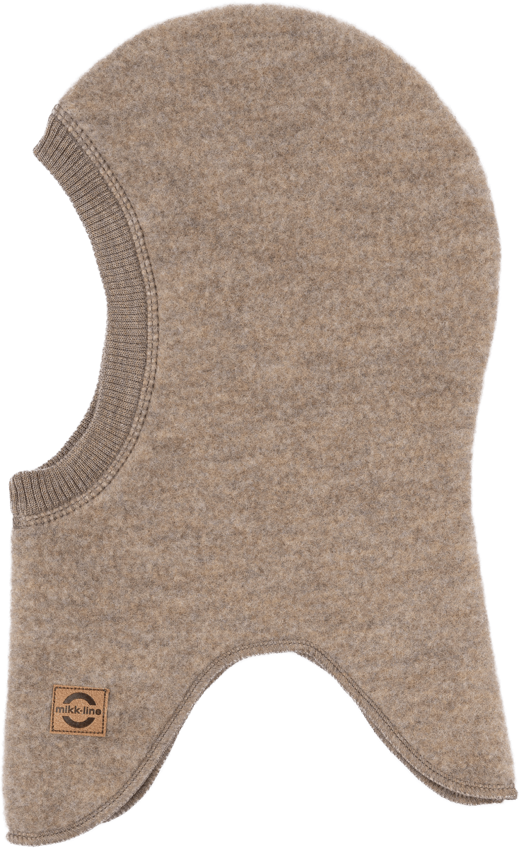 Mikk-Line Schlupfmütze mit Merinowolle, braun, Gr. 86/92, 1 St 