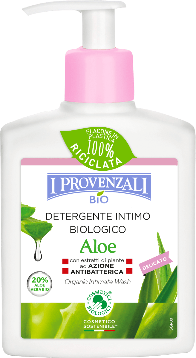 Detergente intimo biologico delicato con aloe 200 ml