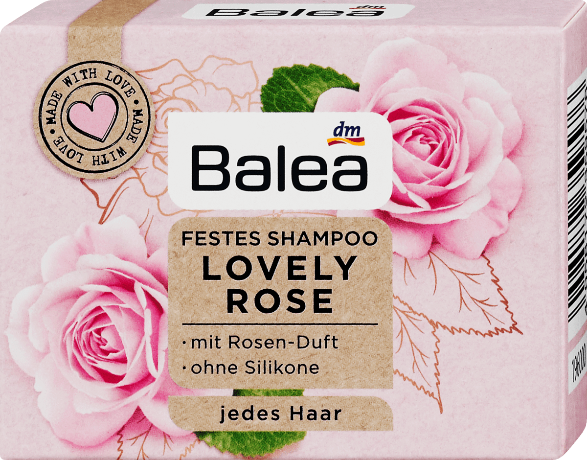 Balea Festes Shampoo – Vanilla Sky, 60 G, Vegan – Für Schönes, Duftendes Haar