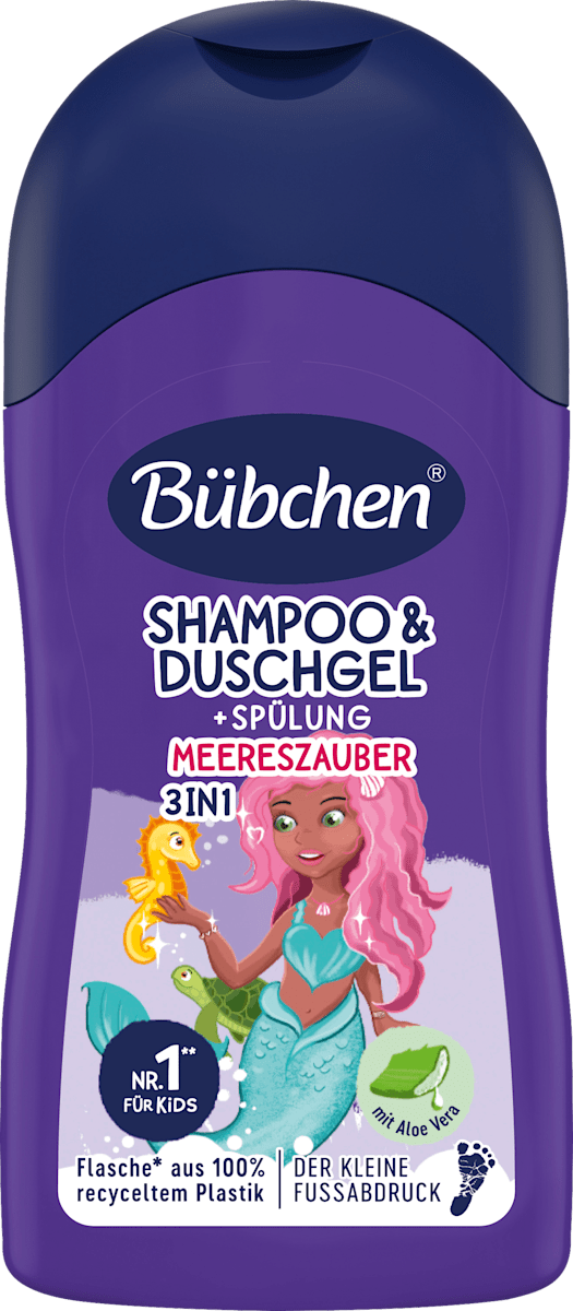 Bübchen Kinder Shampoo, Duschgel & Spülung Meereszauber, Reisegröße, 50 ml dauerhaft günstig