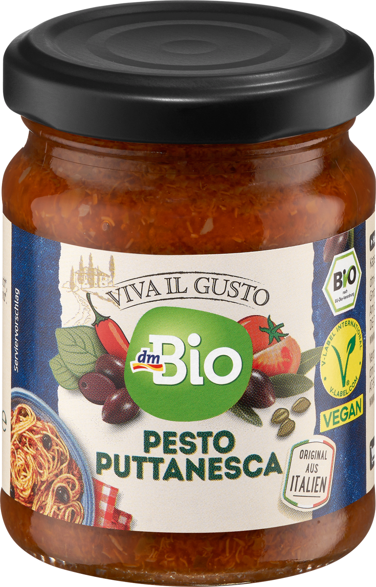dmBio Viva il Gusto Pesto Puttanesca, 120 g | dm.at
