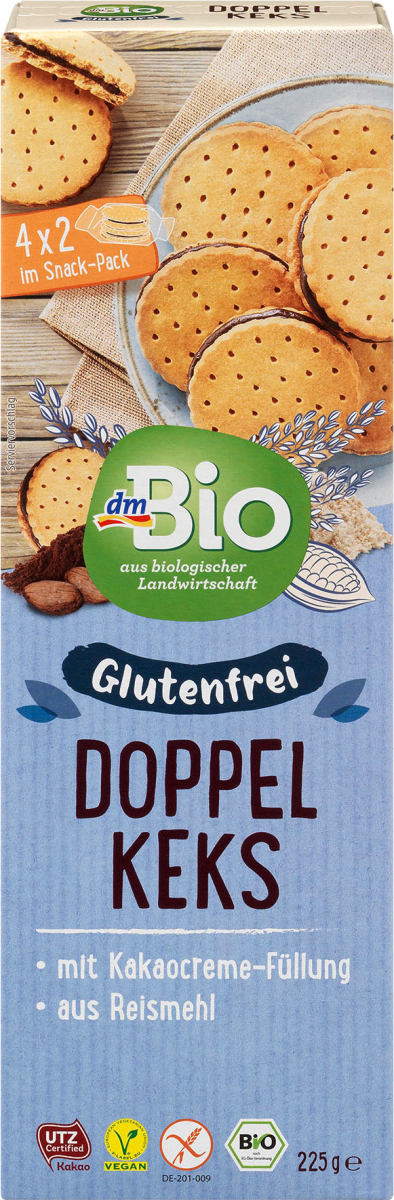 dmBio Kekse, Doppelkekse, glutenfrei, 225 g dauerhaft günstig online ...