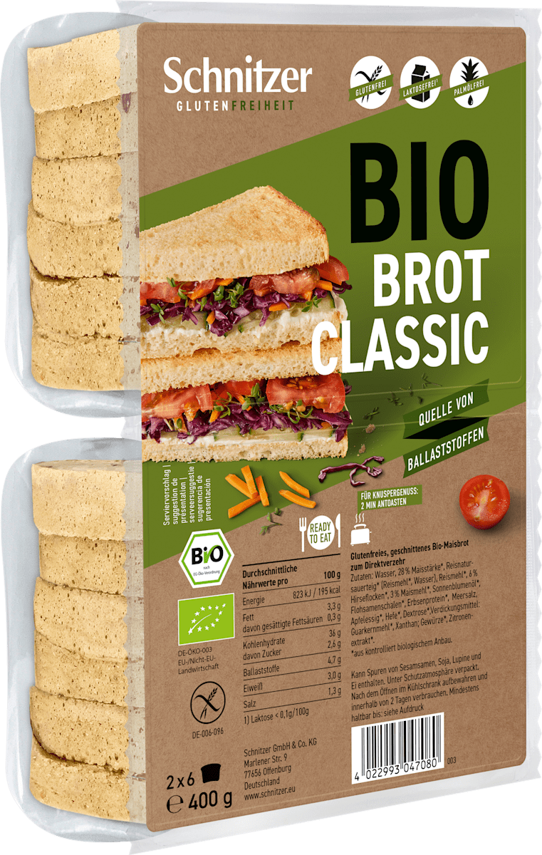 Schnitzer Brot Classic (2x6 Stück), 400 g dauerhaft günstig online ...