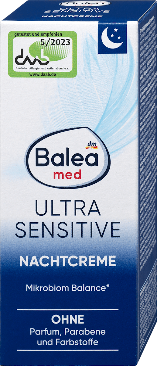 Balea med Nachtcreme ultra sensitive, 50 ml dauerhaft günstig 