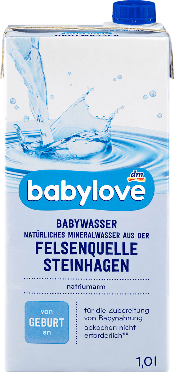 babylove Babywasser von Geburt an 1 l dauerhaft gunstig online kaufen dm