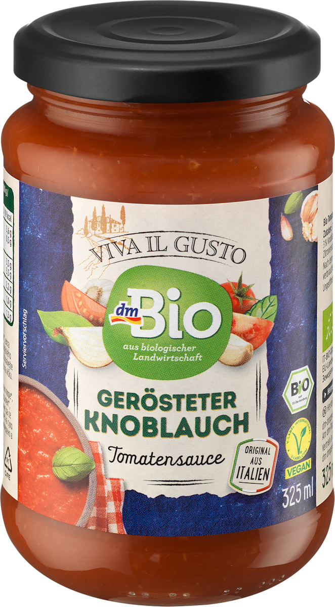 dmBio Tomatensauce gerösteter Knoblauch, 325 ml dauerhaft günstig ...