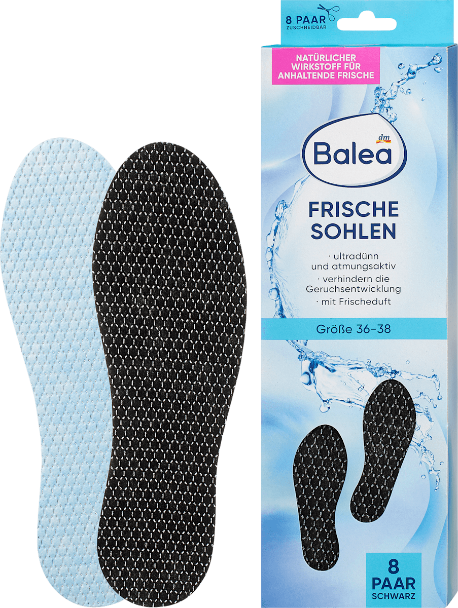 Einlegesohlen 3er Pack TELMO Deo Fresh Carbon Einlegesohle Aktivkohle Frischesohle S079h0ry