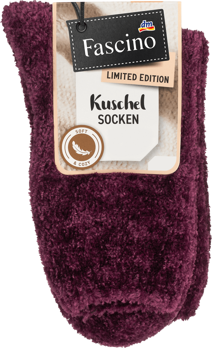 Kuschelsocken lila Clearance