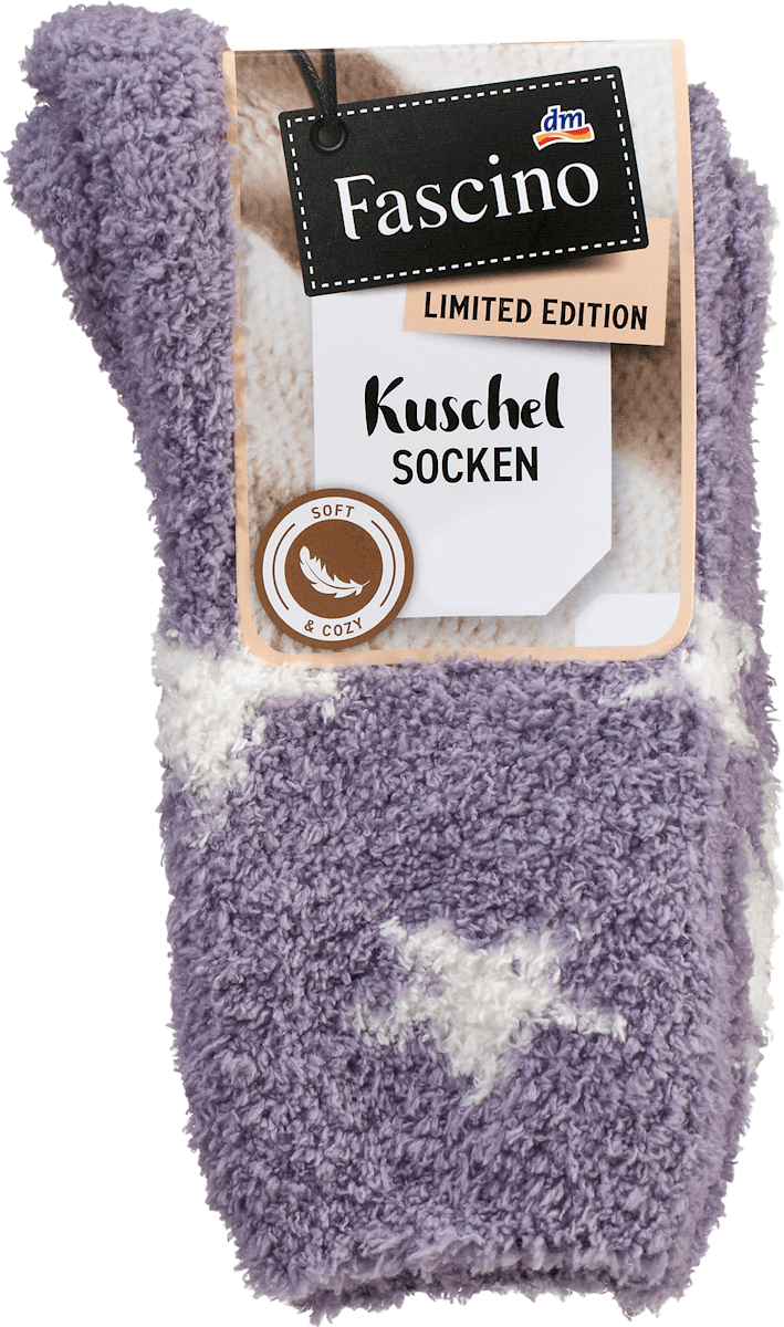 Kuschelsocken lila Clearance