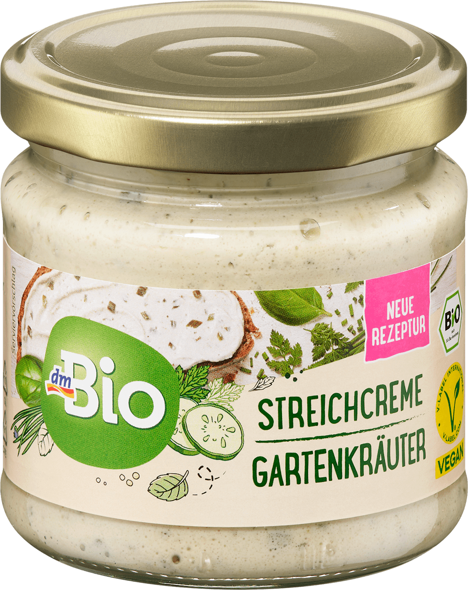dmBio Brotaufstrich, Streichcreme Gartenkräuter, 180 g dauerhaft ...