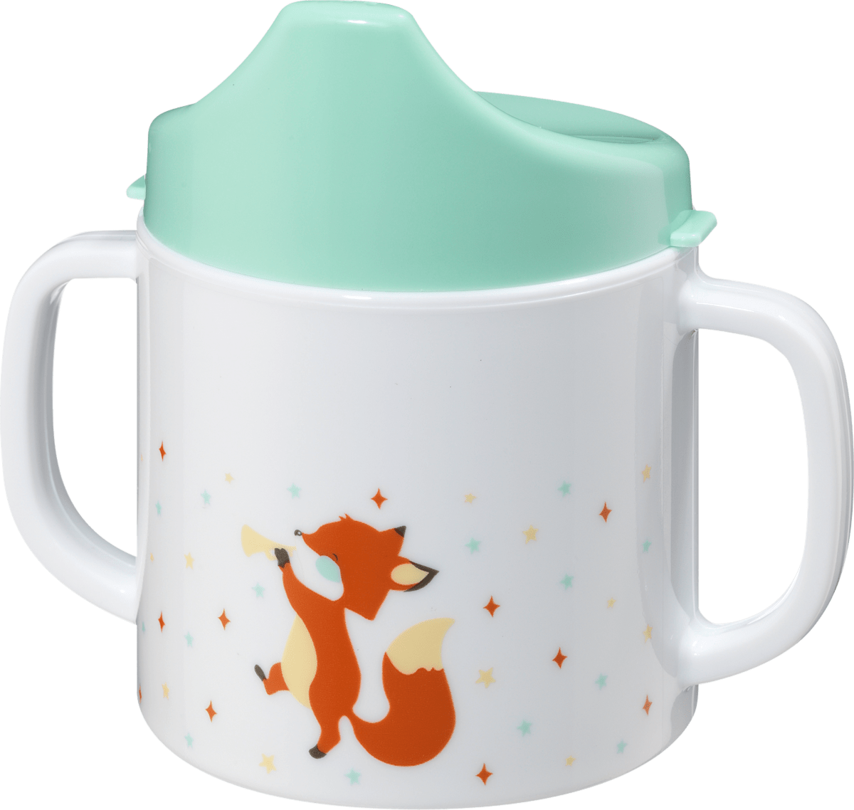 Tazza Con Beccuccio In Silicone 120ml Per Bambini - Design Sicuro Con Manici, Colore Ocra | Per Latte E Bibite