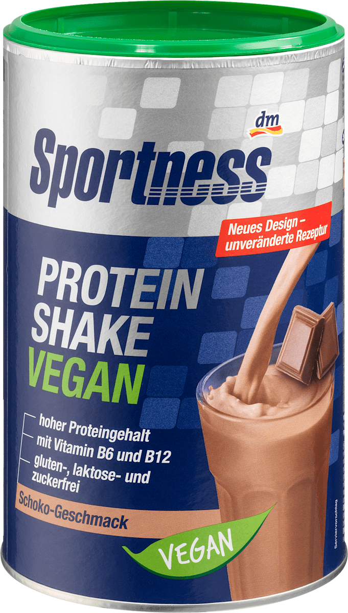 Sportness Proteinpulver Schoko Geschmack, vegan, 300 g dauerhaft günstig online kaufen dm.de