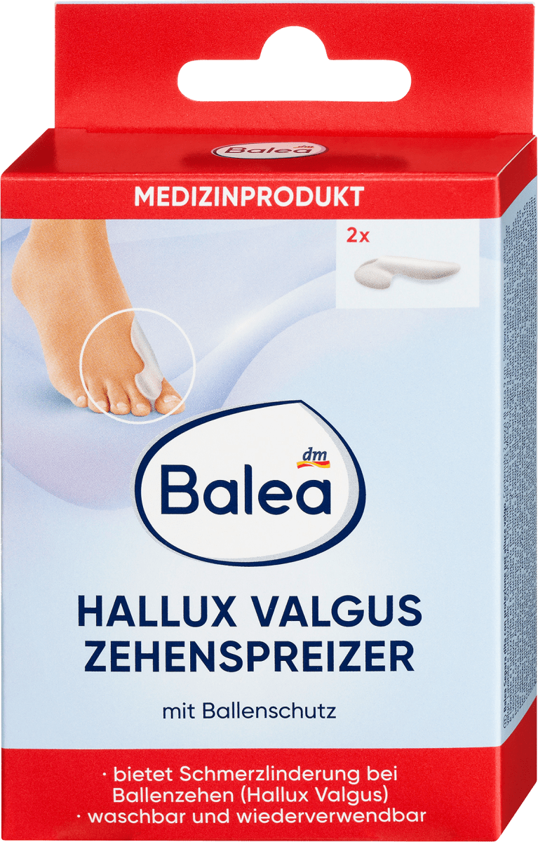 2 Stück Silikon Zehenspreizer Hallux Valgus Ballenschutz Valgus Pro