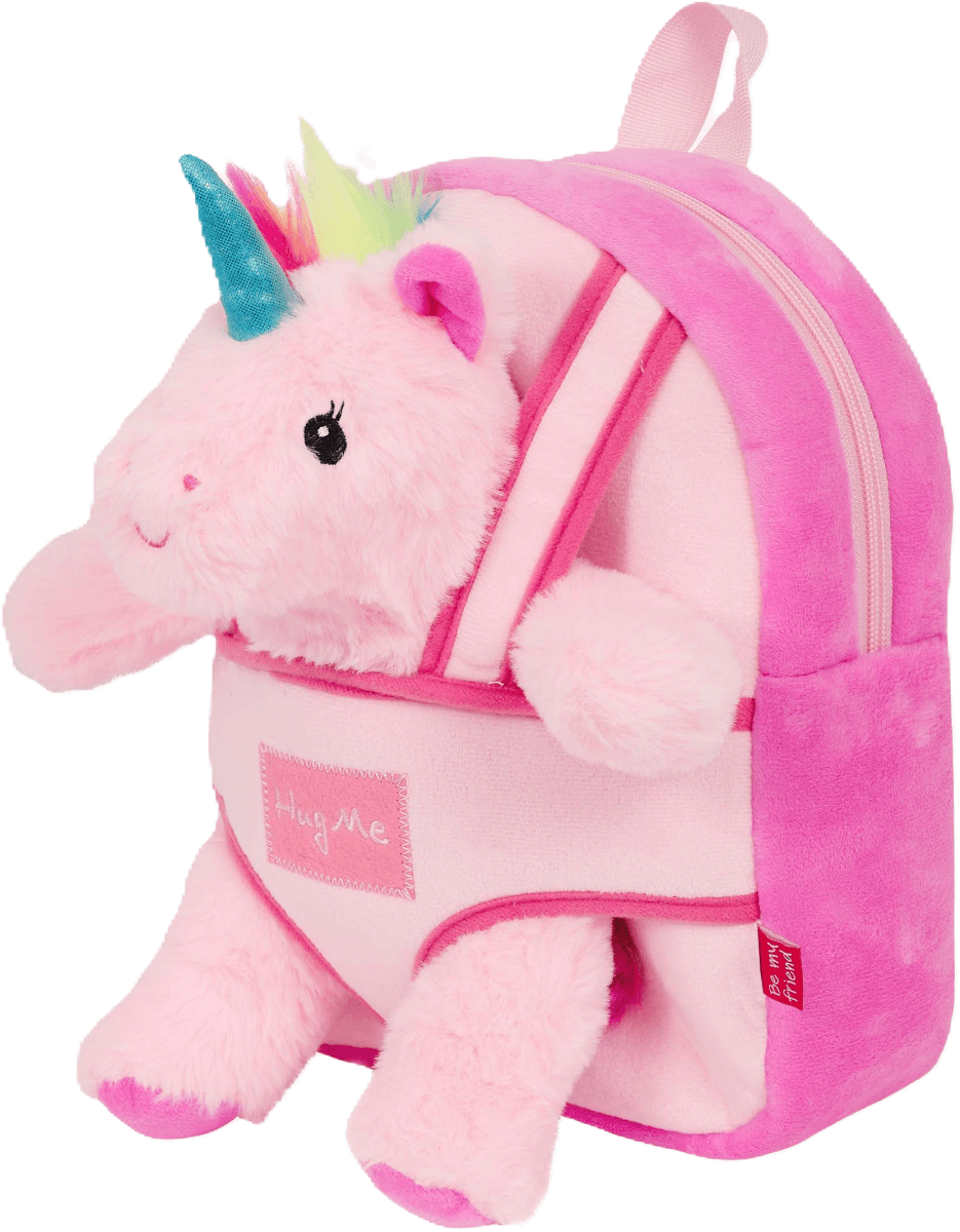 Zainetto con peluche unicorno 1 pz