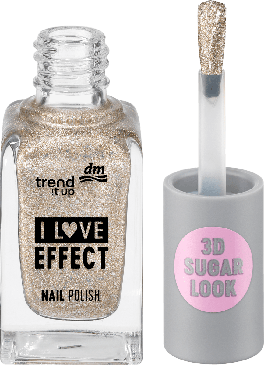 Rimmel London Love Glitter Nagellack – Farbe 033, Gold-rot-blauer Glitzereffekt, 8 Ml, Für Glamouröse Nägel