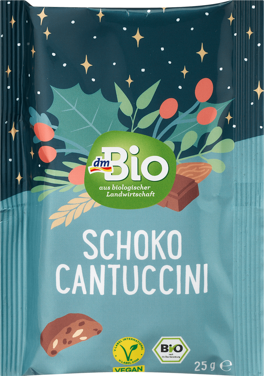dmBio Schoko Cantuccini, Adventskalender zum Selbstgestalten 2024, 25 g ...