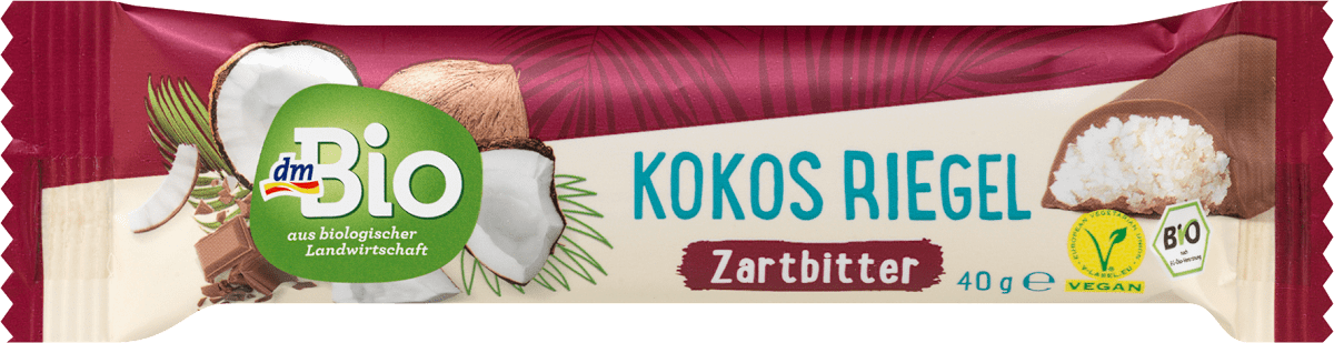 dmBio Schokoriegel Zartbitter Kokos, 40 g | dm.at