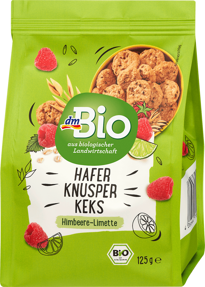 dmBio Knusperkeks Himbeere Limette, 125 g dauerhaft günstig online ...
