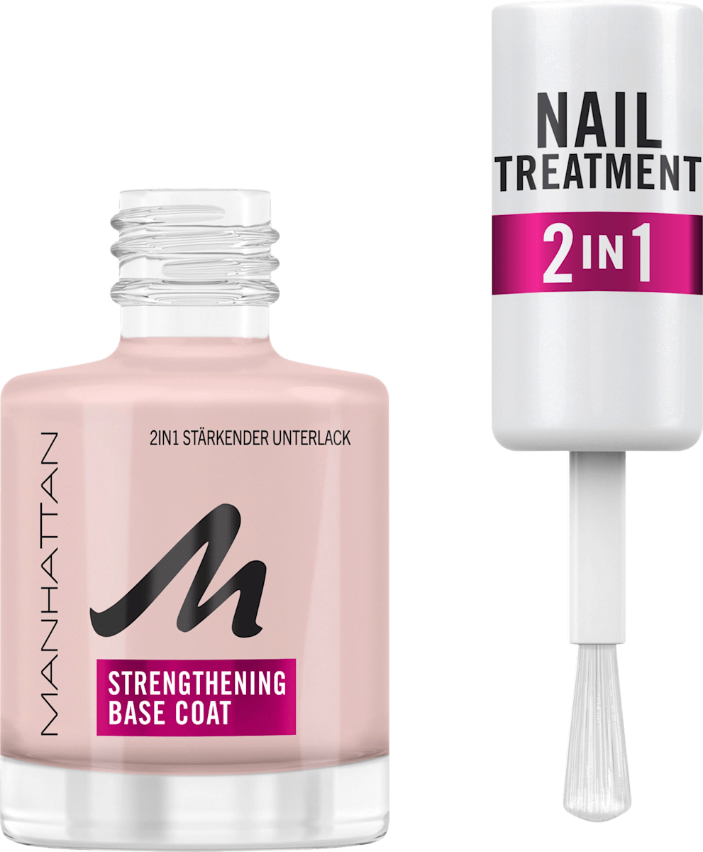MANHATTAN Cosmetics Base Coat Nail Treatment 2in1 12 ml dauerhaft