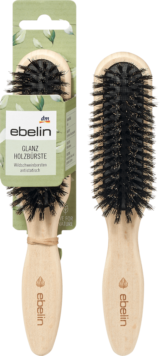 Runde Holzbürste Mit Wildschweinborsten – Anti-Frizz & Glättend, Mittlere Härte