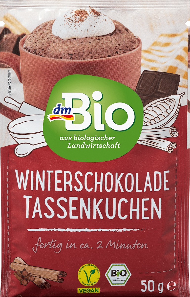 dmBio Backmischung Tassenkuchen Winterschokolade, 50 g | dm.at