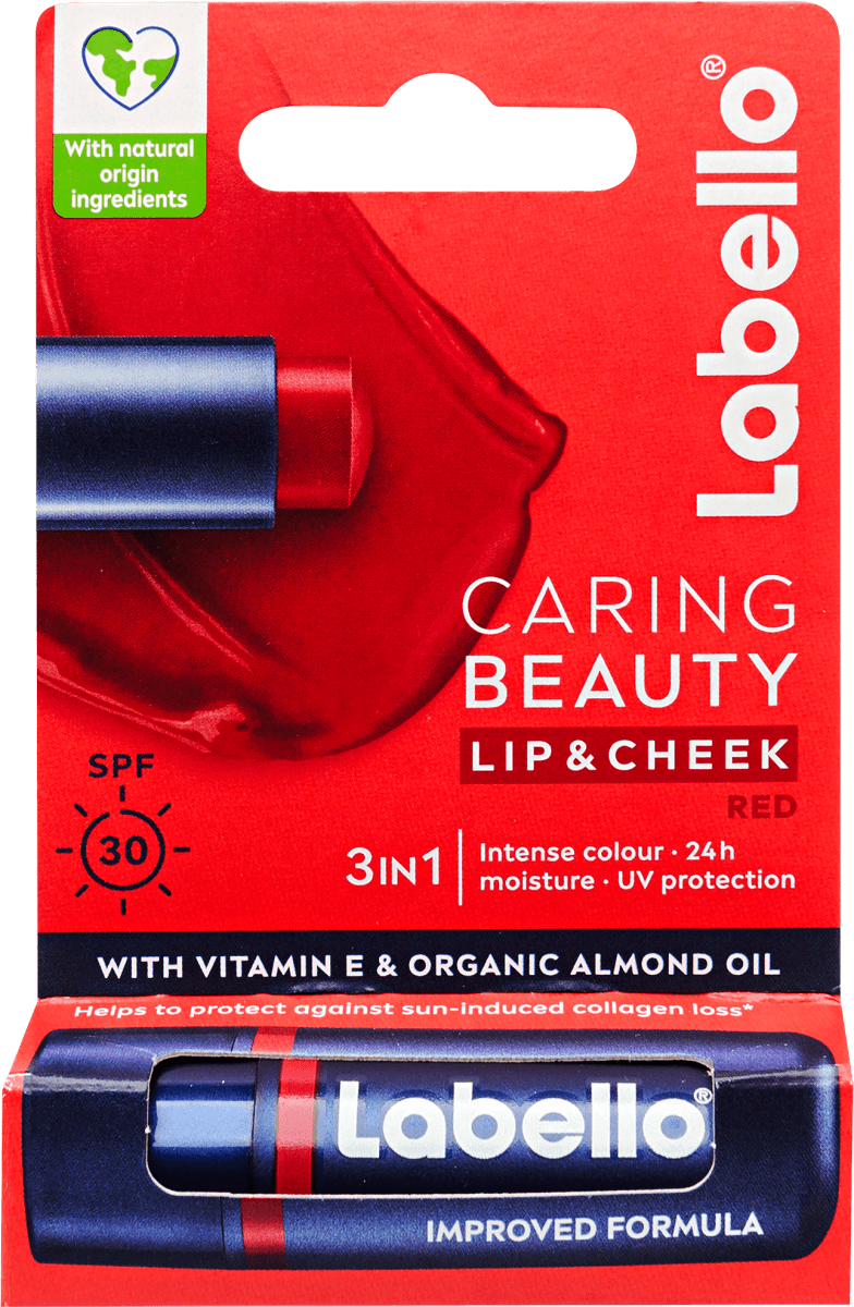 Labello Ajakápoló Caring Beauty Red, 4,8 g | dm.hu