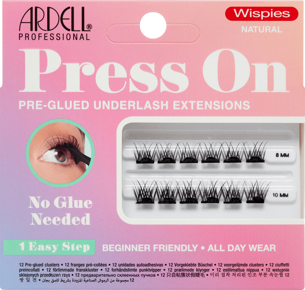 Ardell Einzel-Wimpern „Naturals“ – Knotenfrei, Lang, Braun, Für Natürlichen Look