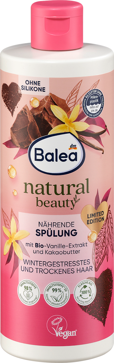 Balea Conditioner Natural Beauty Vanille-Extrakt &amp; Kakaobutter, 350 ml ...