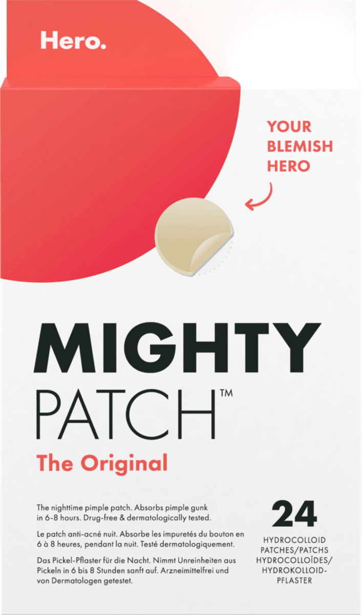 Hero. náplasti na akné Mighty Patch The ORIGINAL, 24 ks | dm.cz
